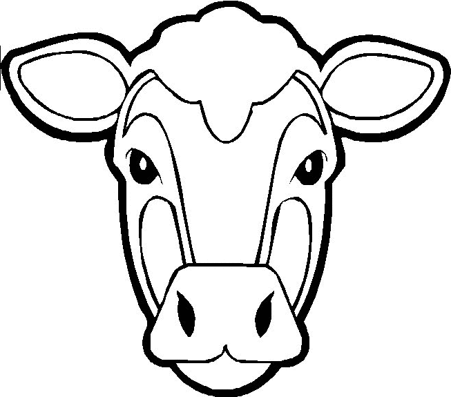着色页: 奶牛 (动物) #13241 - 免费可打印着色页
