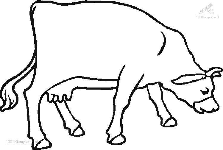着色页: 奶牛 (动物) #13291 - 免费可打印着色页