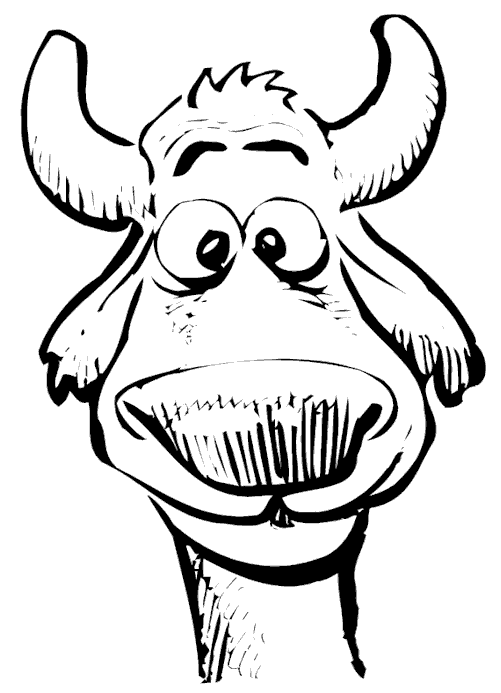 着色页: 奶牛 (动物) #13322 - 免费可打印着色页