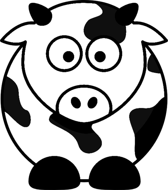 着色页: 奶牛 (动物) #13360 - 免费可打印着色页