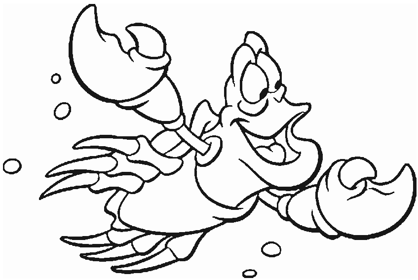 着色页: 螃蟹 (动物) #4619 - 免费可打印着色页