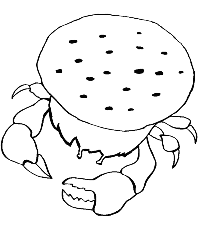 着色页: 螃蟹 (动物) #4655 - 免费可打印着色页