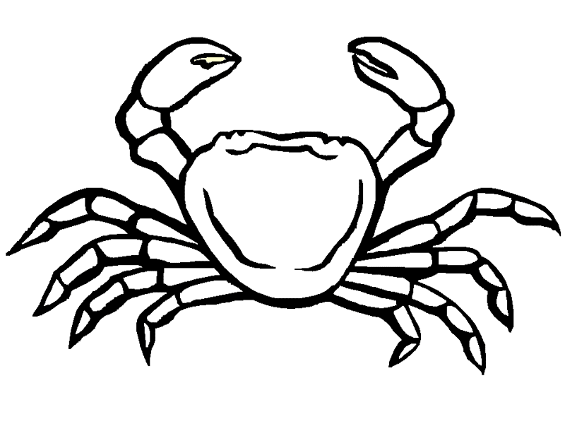 着色页: 螃蟹 (动物) #4657 - 免费可打印着色页