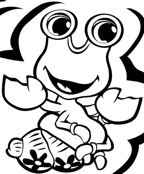 着色页: 螃蟹 (动物) #4766 - 免费可打印着色页