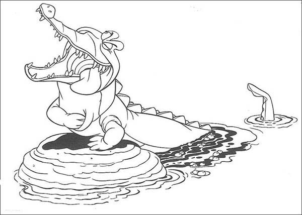 着色页: 鳄鱼 (动物) #4981 - 免费可打印着色页