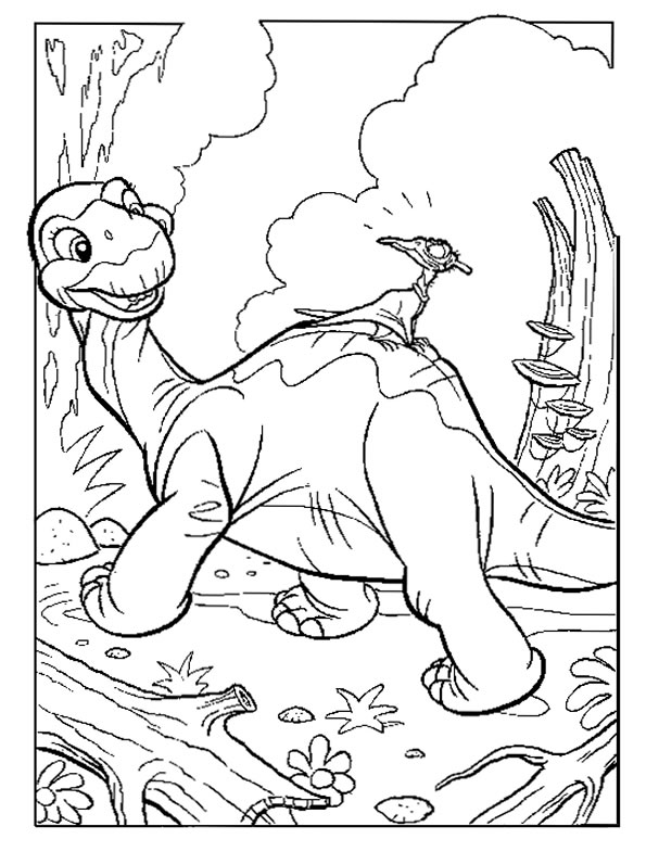 着色页: 恐龙 (动物) #5491 - 免费可打印着色页