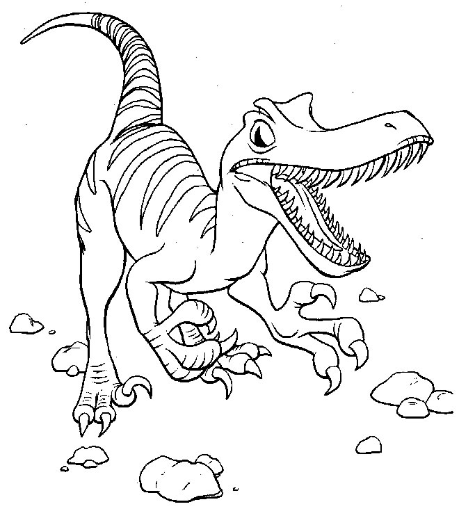 着色页: 恐龙 (动物) #5492 - 免费可打印着色页