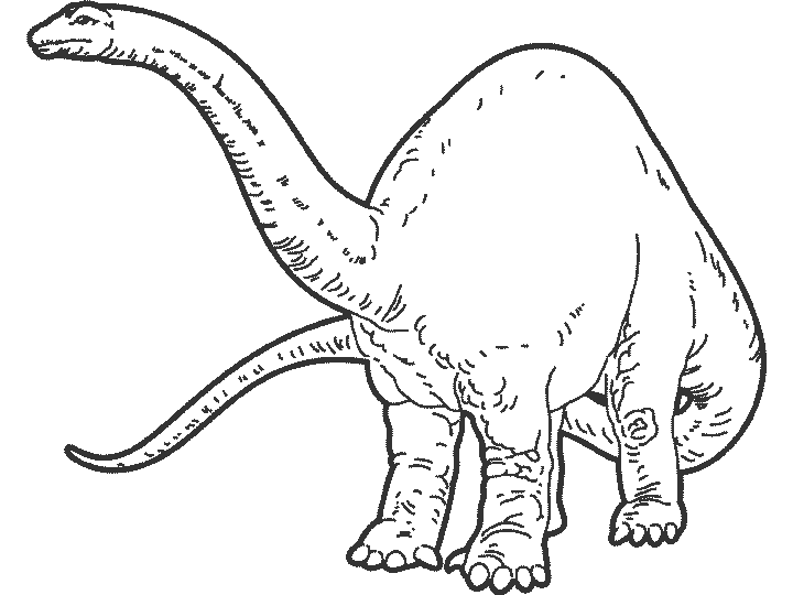着色页: 恐龙 (动物) #5498 - 免费可打印着色页