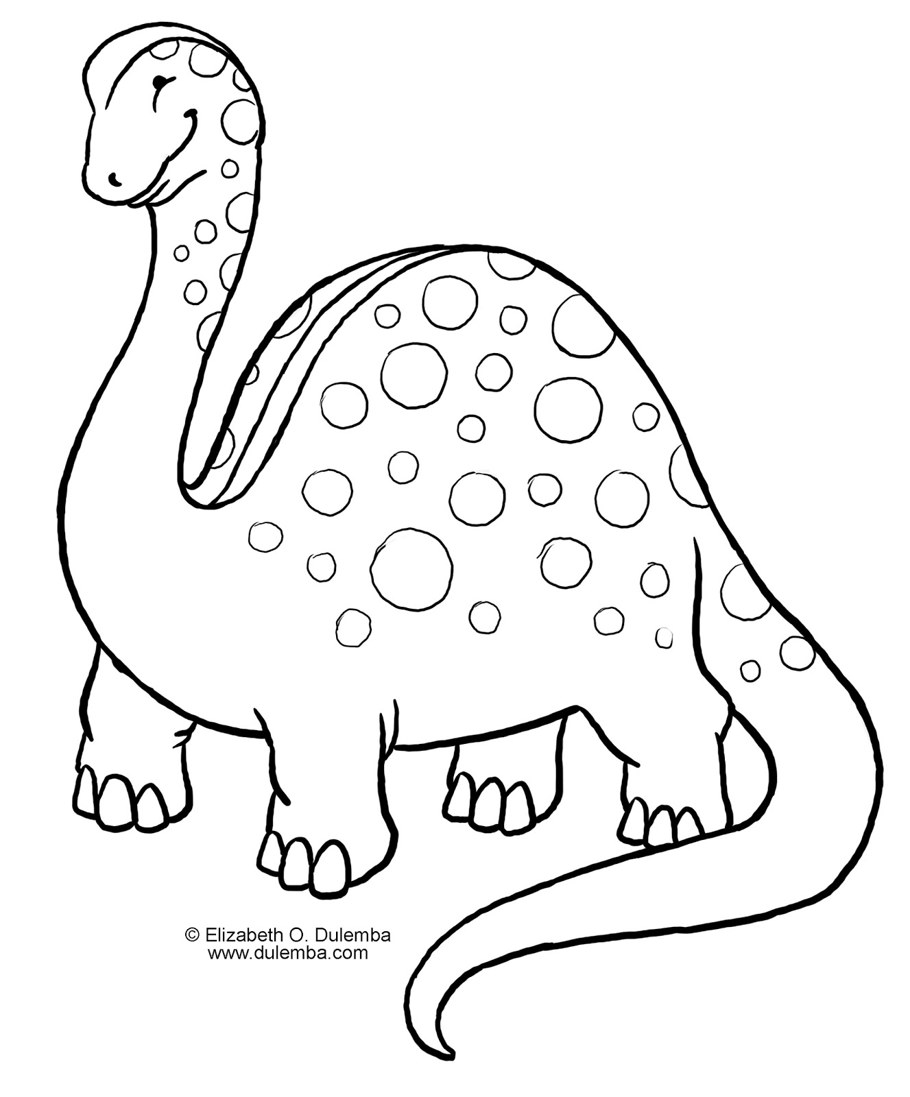 着色页: 恐龙 (动物) #5503 - 免费可打印着色页