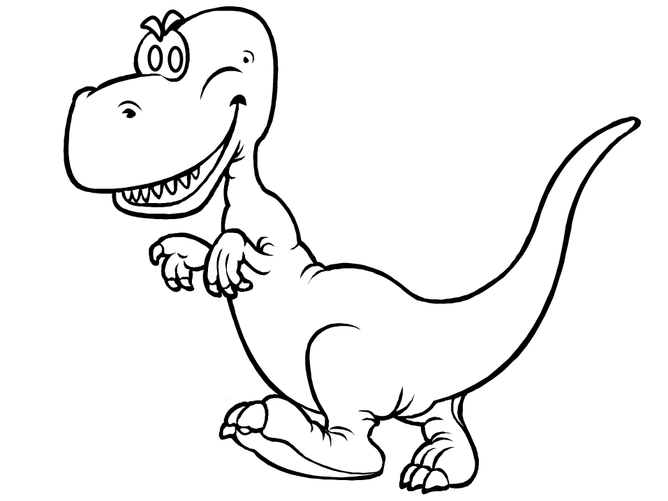 着色页: 恐龙 (动物) #5506 - 免费可打印着色页