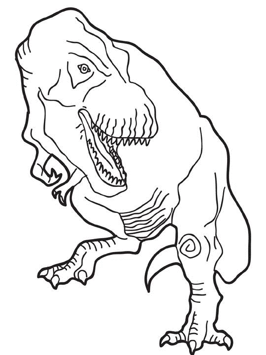 着色页: 恐龙 (动物) #5515 - 免费可打印着色页