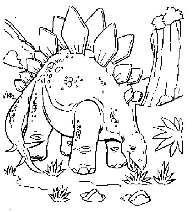 着色页: 恐龙 (动物) #5527 - 免费可打印着色页