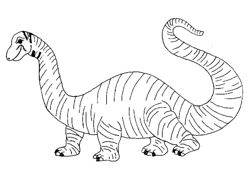 着色页: 恐龙 (动物) #5539 - 免费可打印着色页