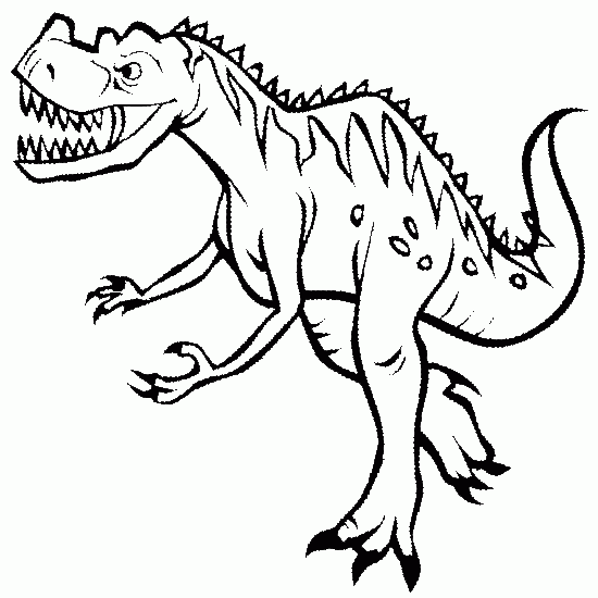 着色页: 恐龙 (动物) #5545 - 免费可打印着色页