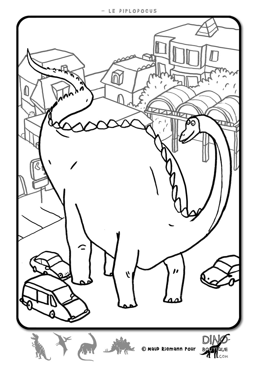 着色页: 恐龙 (动物) #5564 - 免费可打印着色页
