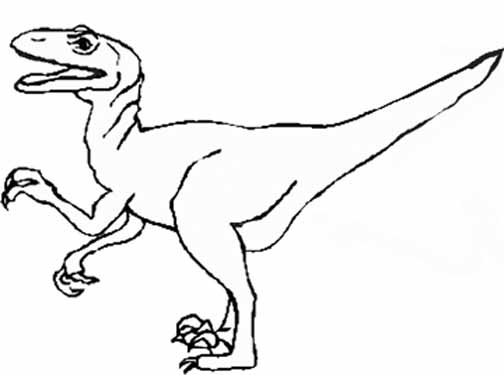 着色页: 恐龙 (动物) #5571 - 免费可打印着色页