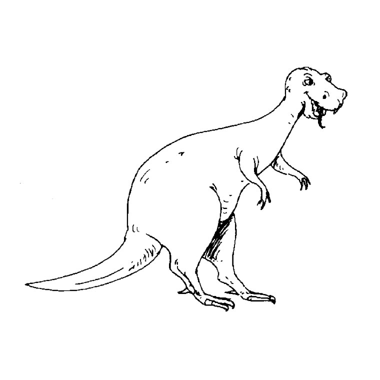 着色页: 恐龙 (动物) #5573 - 免费可打印着色页