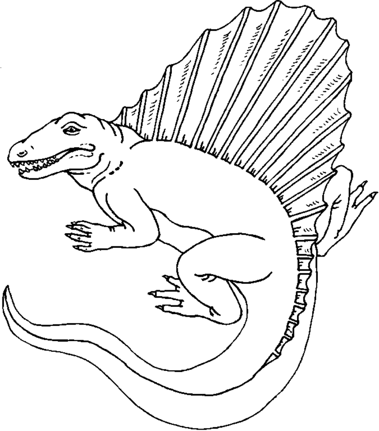 着色页: 恐龙 (动物) #5590 - 免费可打印着色页