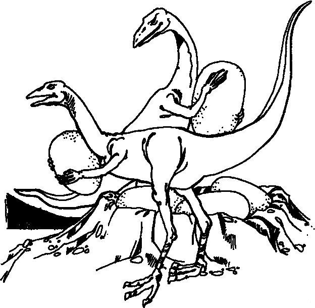 着色页: 恐龙 (动物) #5606 - 免费可打印着色页