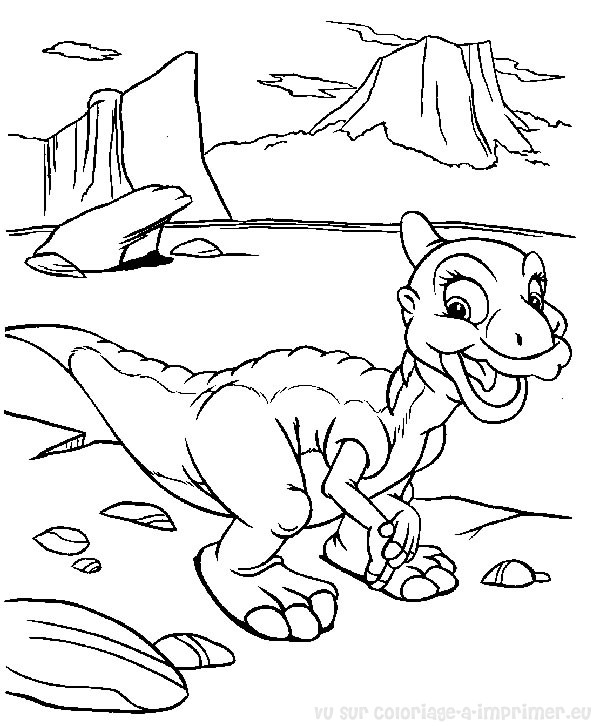 着色页: 恐龙 (动物) #5613 - 免费可打印着色页