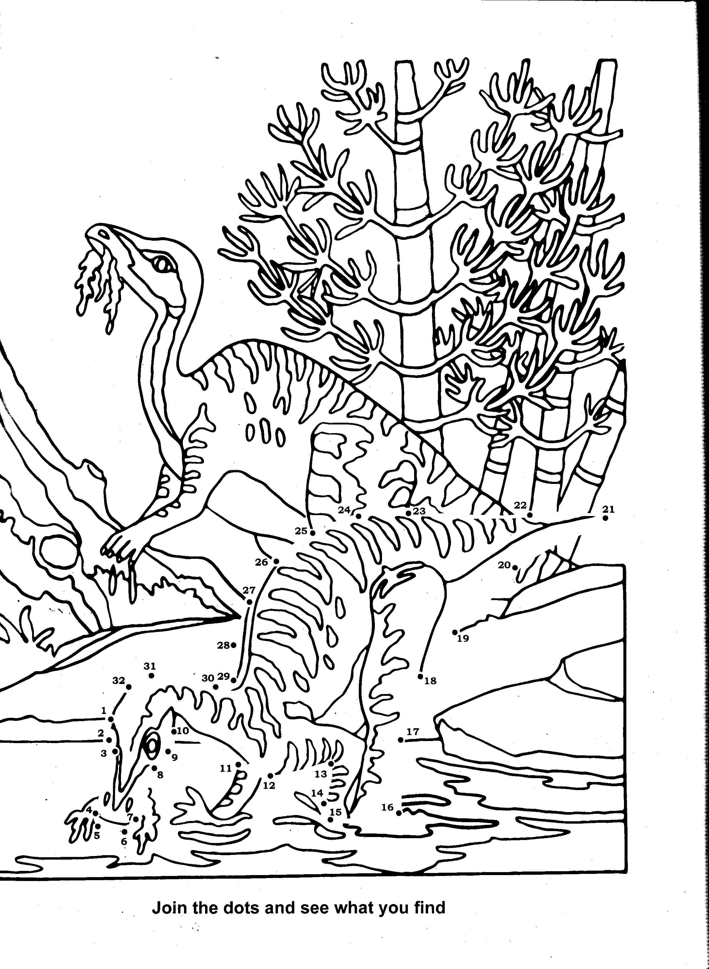 着色页: 恐龙 (动物) #5633 - 免费可打印着色页