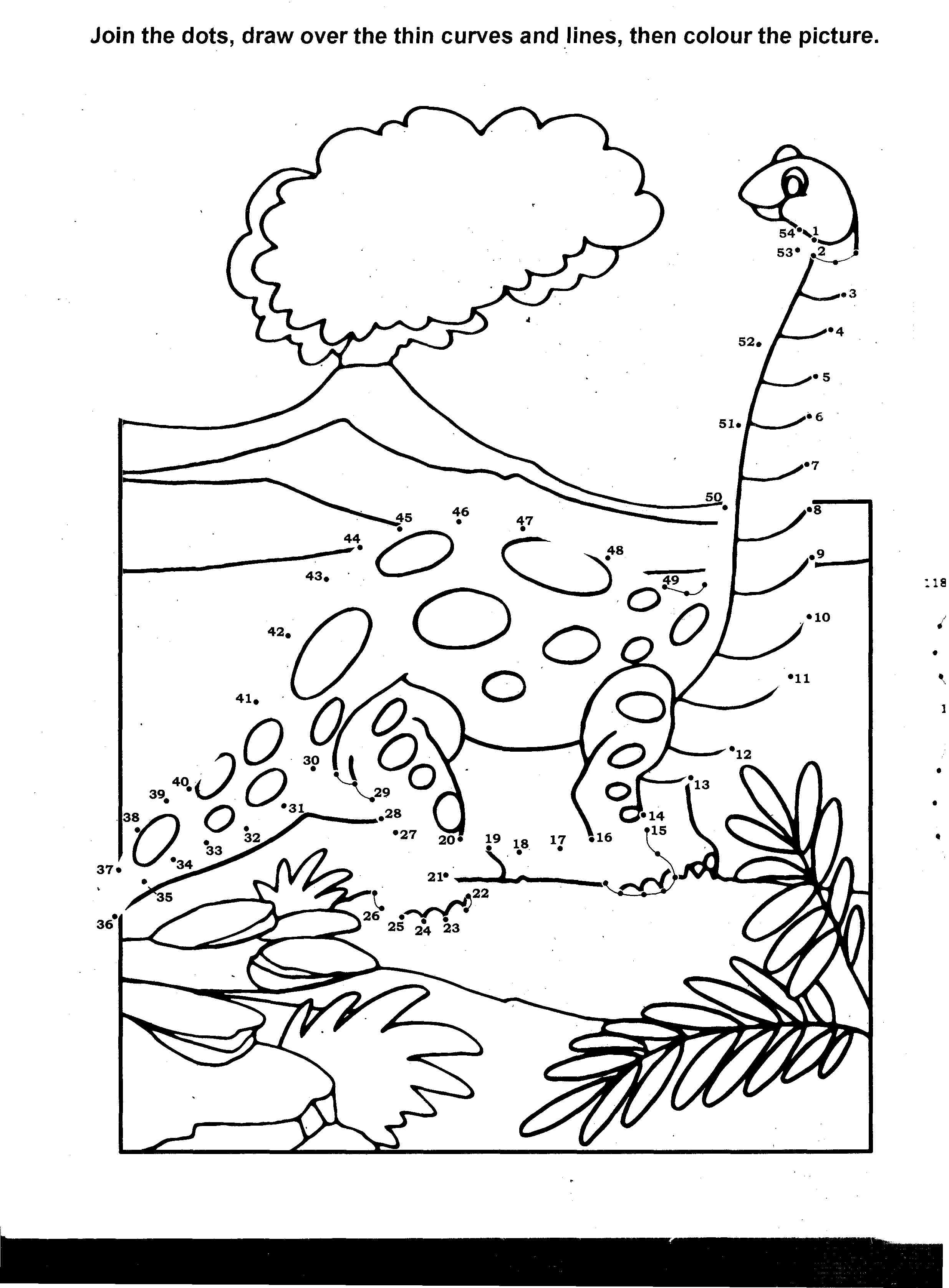 着色页: 恐龙 (动物) #5634 - 免费可打印着色页