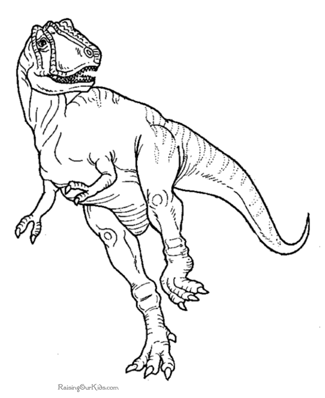 着色页: 恐龙 (动物) #5640 - 免费可打印着色页
