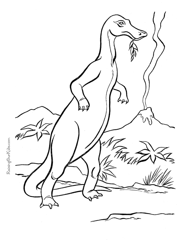 着色页: 恐龙 (动物) #5656 - 免费可打印着色页