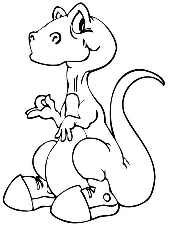 着色页: 恐龙 (动物) #5657 - 免费可打印着色页
