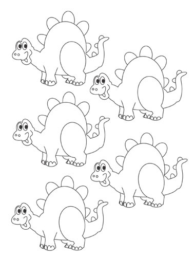 着色页: 恐龙 (动物) #5658 - 免费可打印着色页
