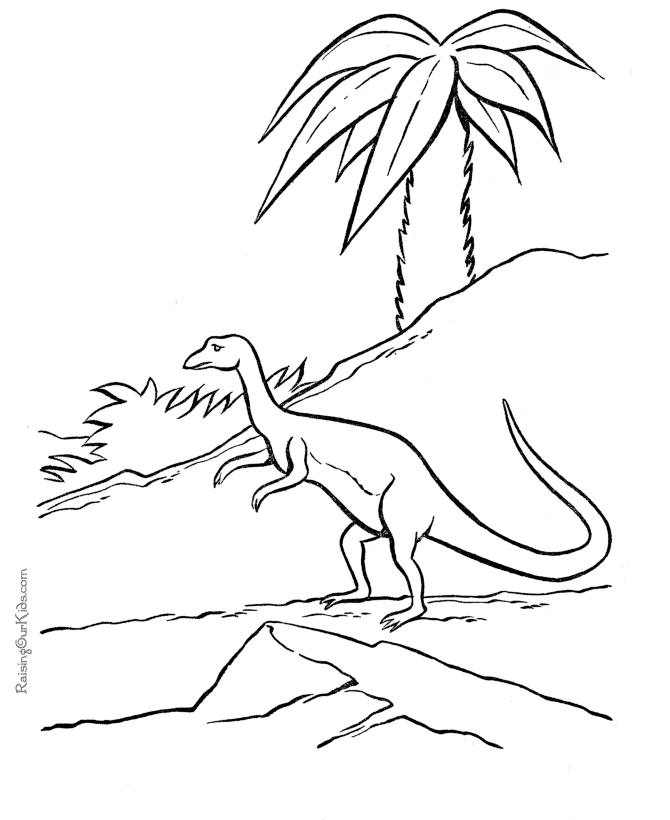着色页: 恐龙 (动物) #5663 - 免费可打印着色页