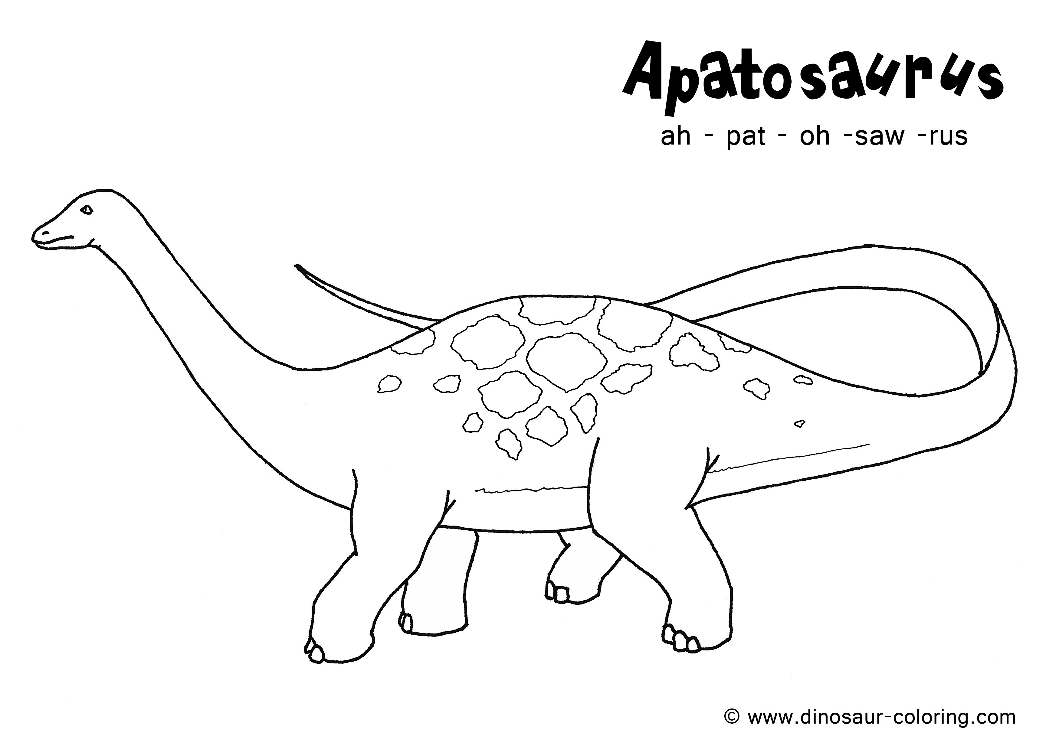 着色页: 恐龙 (动物) #5664 - 免费可打印着色页