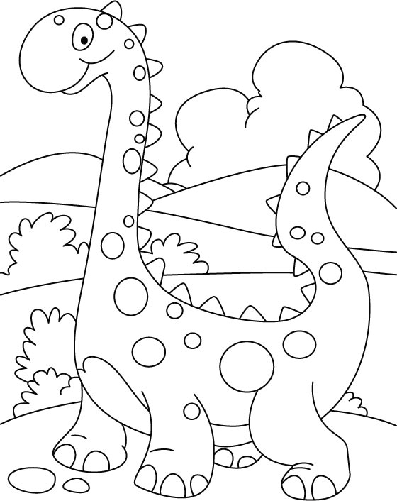 着色页: 恐龙 (动物) #5666 - 免费可打印着色页