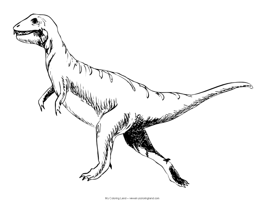 着色页: 恐龙 (动物) #5679 - 免费可打印着色页