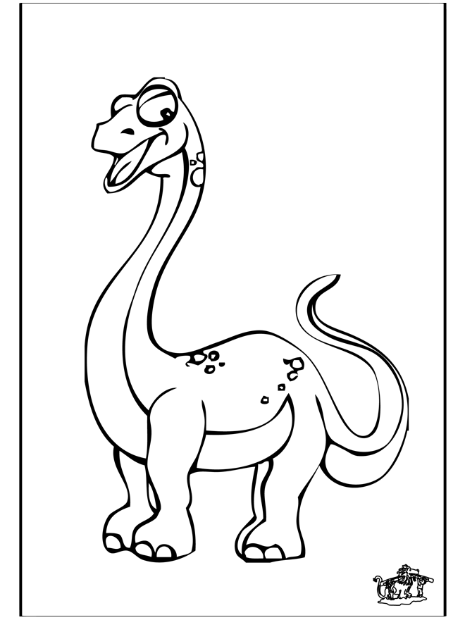 着色页: 恐龙 (动物) #5689 - 免费可打印着色页