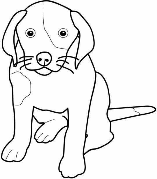 着色页: 狗 (动物) #3 - 免费可打印着色页