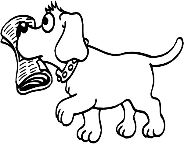 着色页: 狗 (动物) #3114 - 免费可打印着色页
