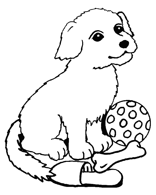 着色页: 狗 (动物) #49 - 免费可打印着色页