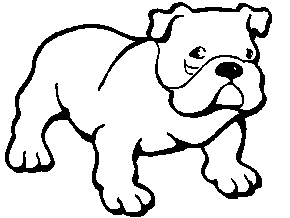 着色页: 狗 (动物) #55 - 免费可打印着色页