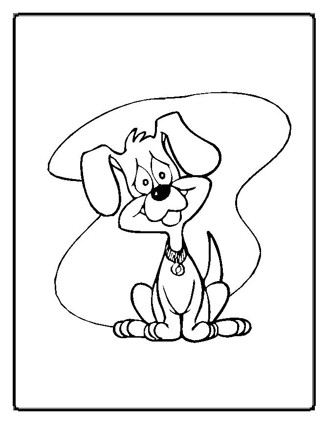 着色页: 狗 (动物) #63 - 免费可打印着色页