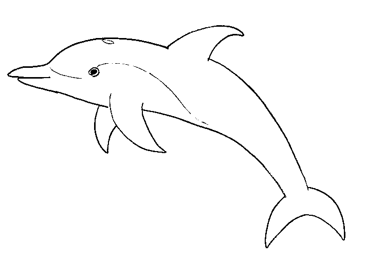 着色页: 海豚 (动物) #5114 - 免费可打印着色页