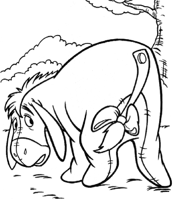 着色页: 驴 (动物) #513 - 免费可打印着色页