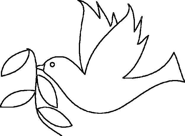 着色页: 鸽子 (动物) #3907 - 免费可打印着色页