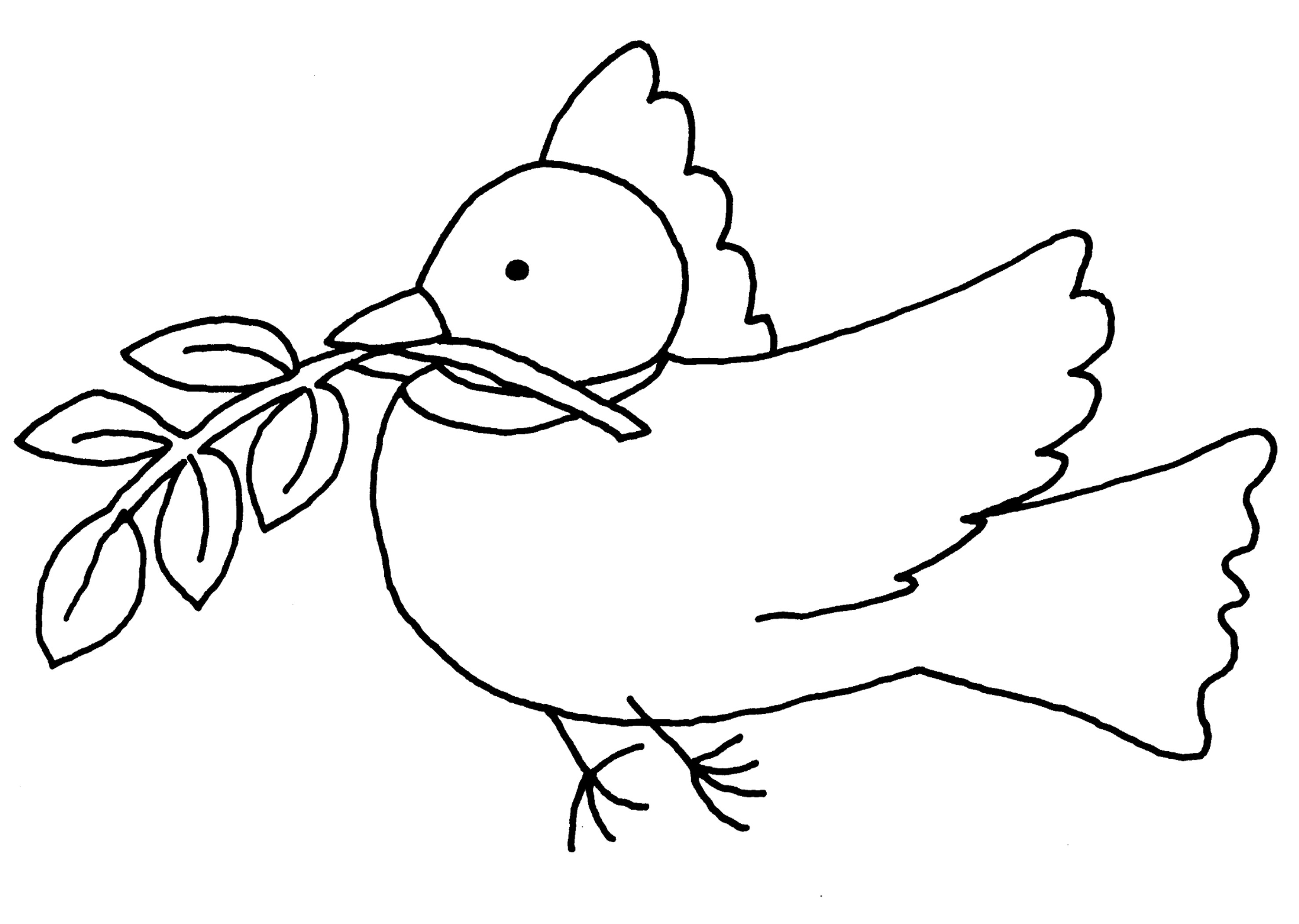 着色页: 鸽子 (动物) #3913 - 免费可打印着色页