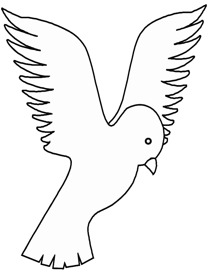 着色页: 鸽子 (动物) #3981 - 免费可打印着色页
