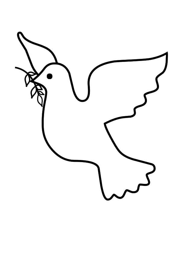 着色页: 鸽子 (动物) #4053 - 免费可打印着色页