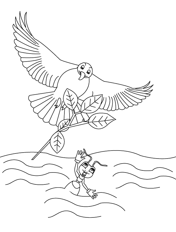 着色页: 鸽子 (动物) #4062 - 免费可打印着色页