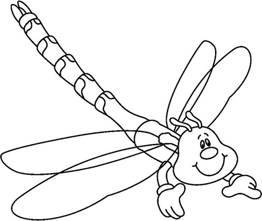 着色页: 蜻蜓 (动物) #9889 - 免费可打印着色页