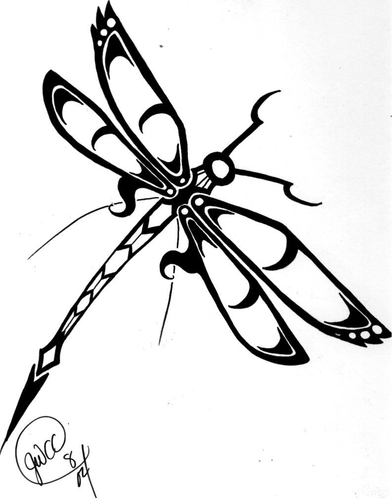 着色页: 蜻蜓 (动物) #9892 - 免费可打印着色页