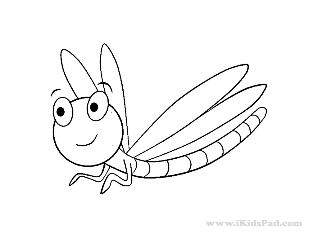 着色页: 蜻蜓 (动物) #9978 - 免费可打印着色页